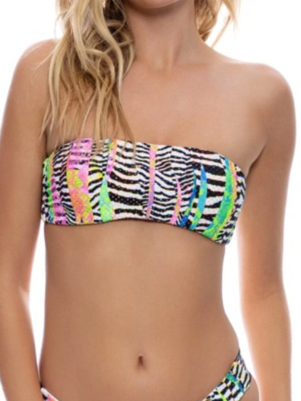 Luli Fama Luli Disco Free Form Bandeau Bikini